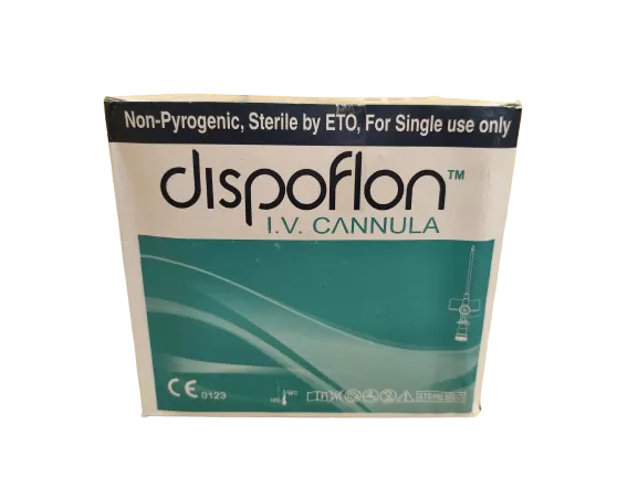 Intravénás kanül Dispoflon 16G 1,8 mm x 45 mm (szürke) (100 db/doboz)