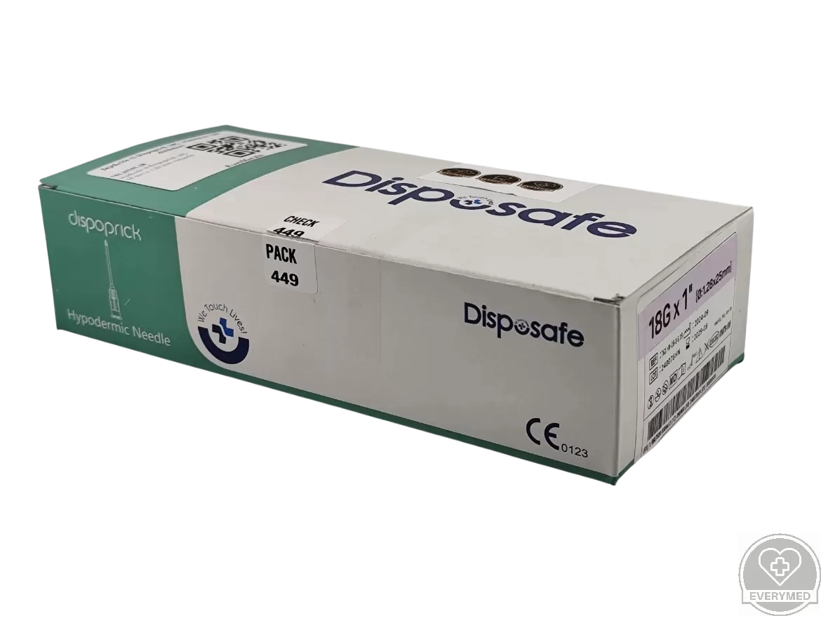 Injekciós tű Dispoprick 18G (rózsaszín)  (100 db/doboz)