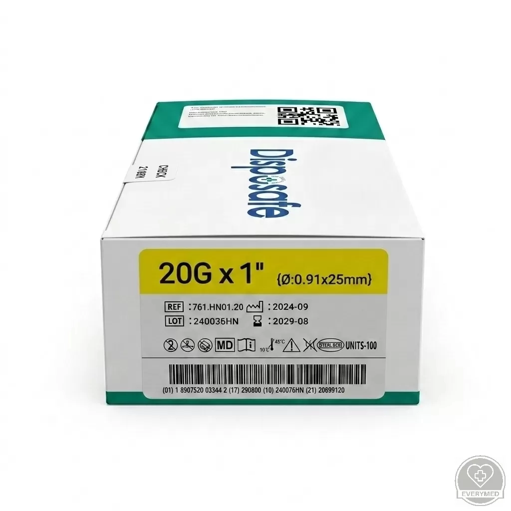 Injekciós tű Dispoprick 20G (sárga)