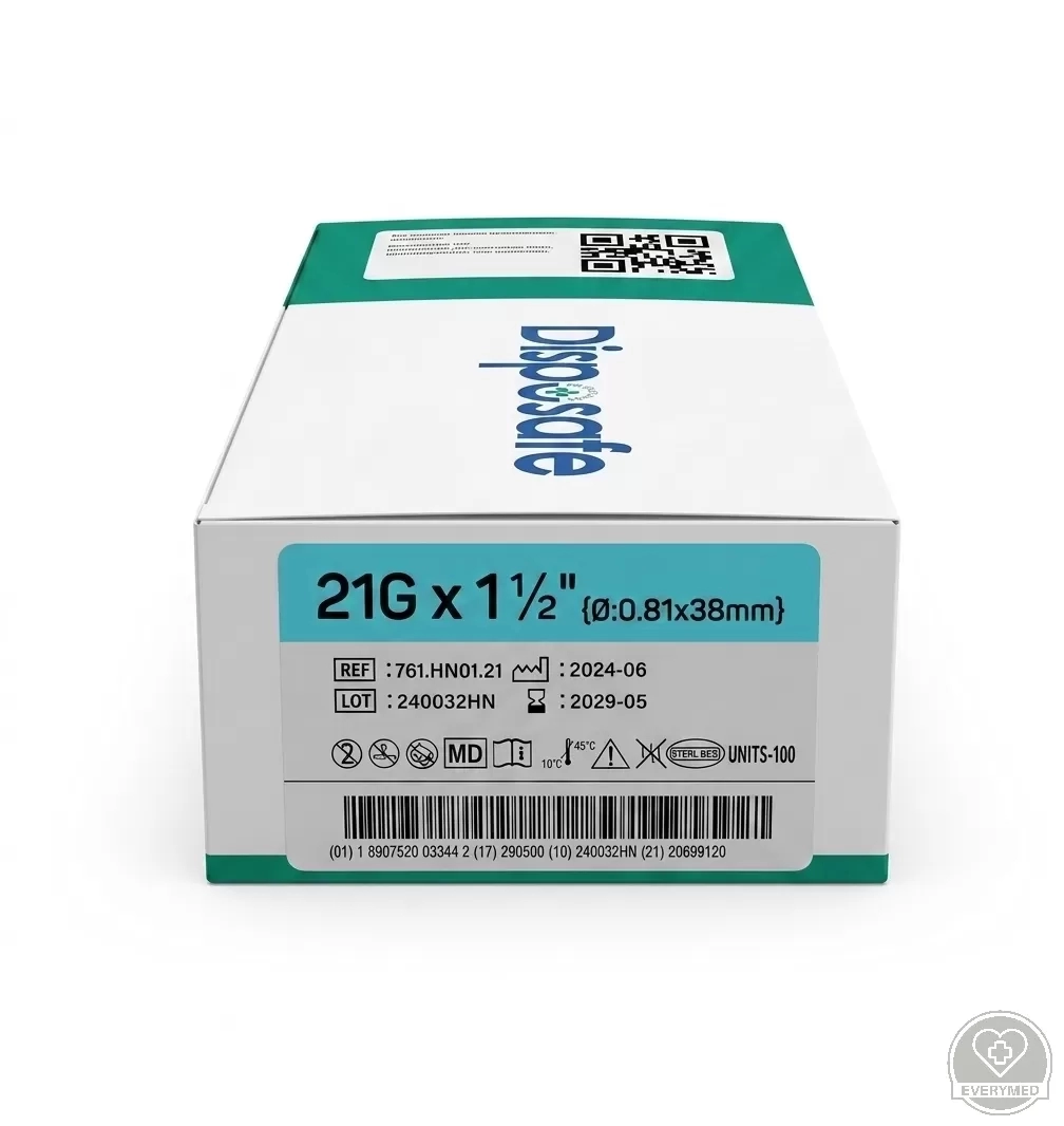 Injekciós tű Dispoprick 21G (zöld)