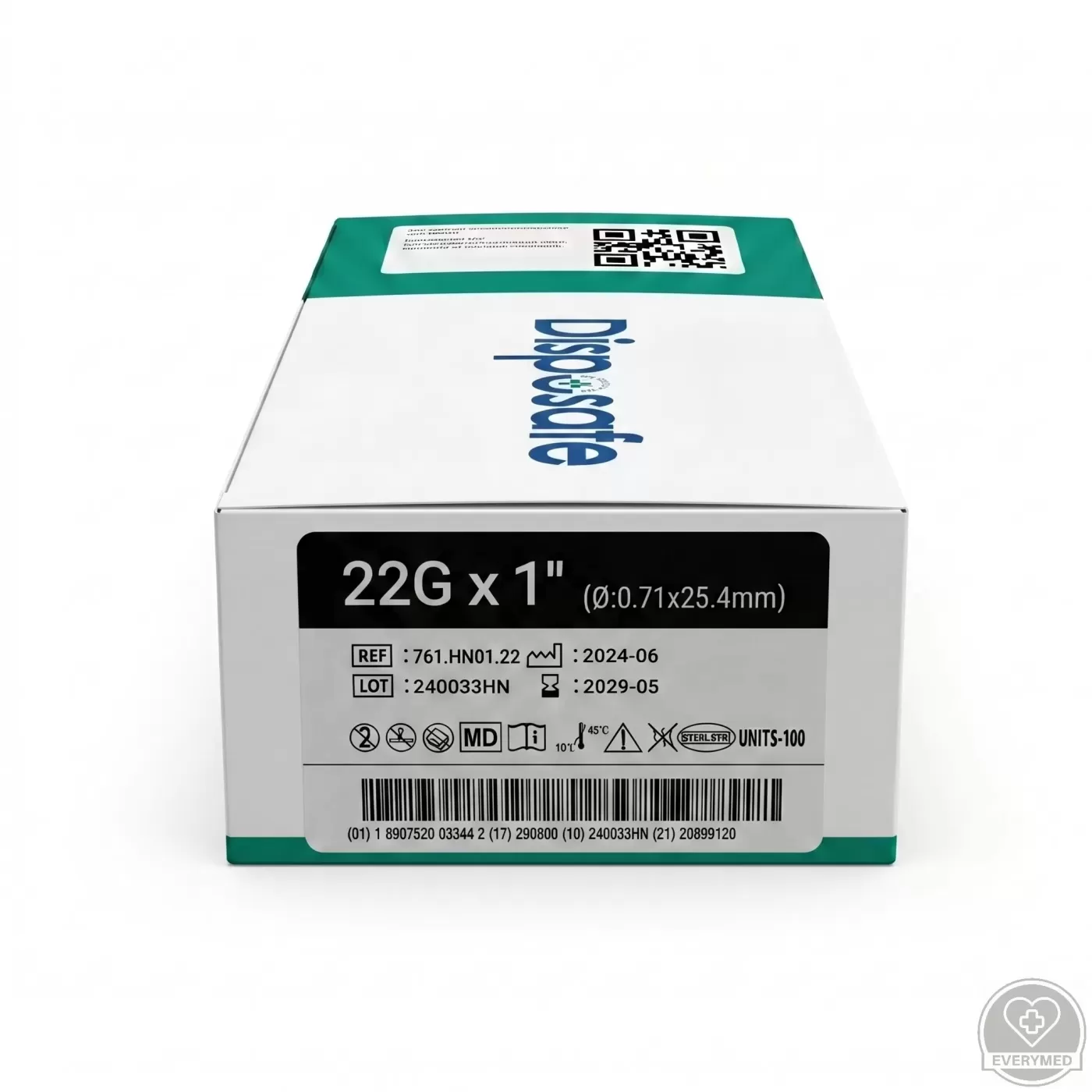 Injekciós tű Dispoprick 22G (fekete)