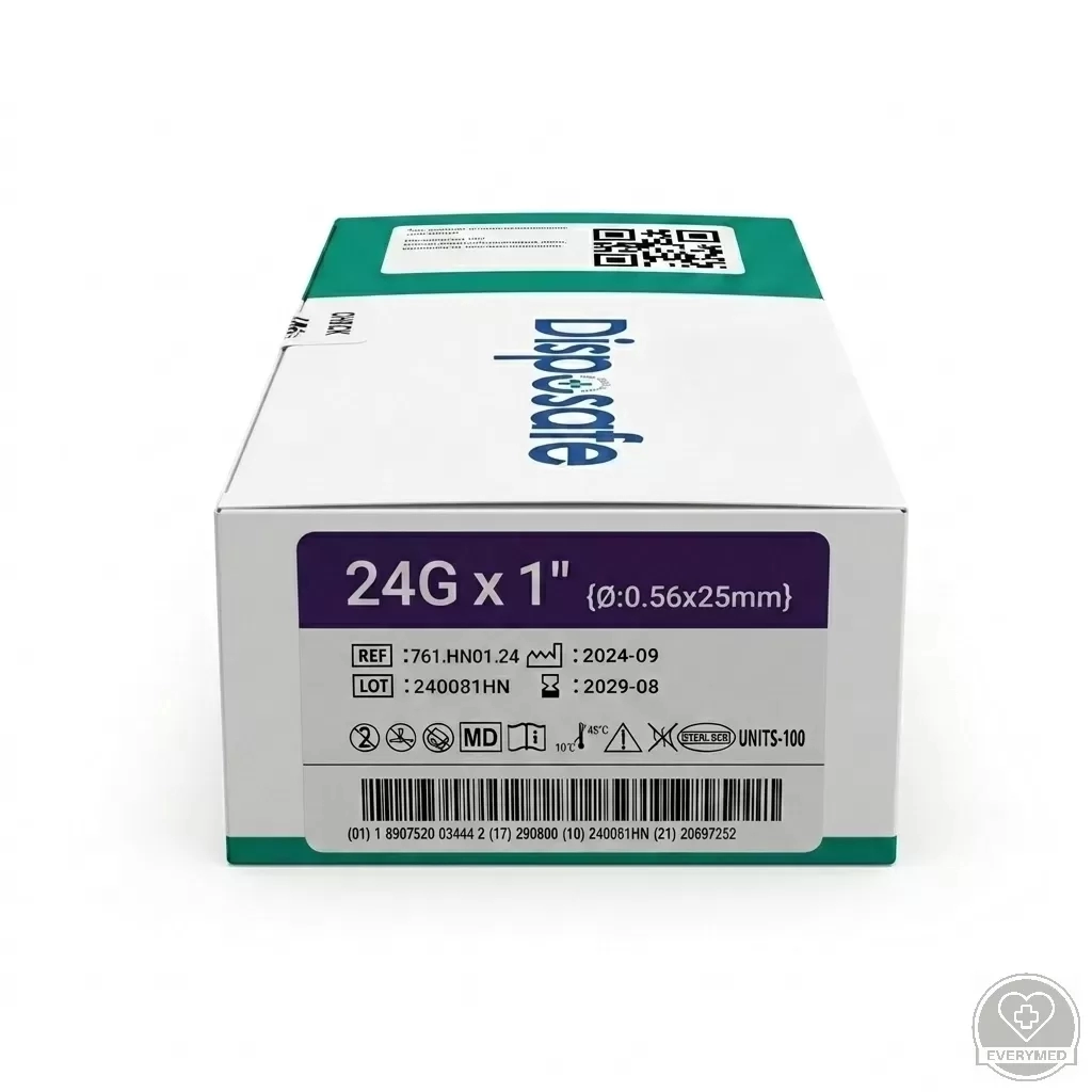 Injekciós tű Dispoprick 24G (lila)