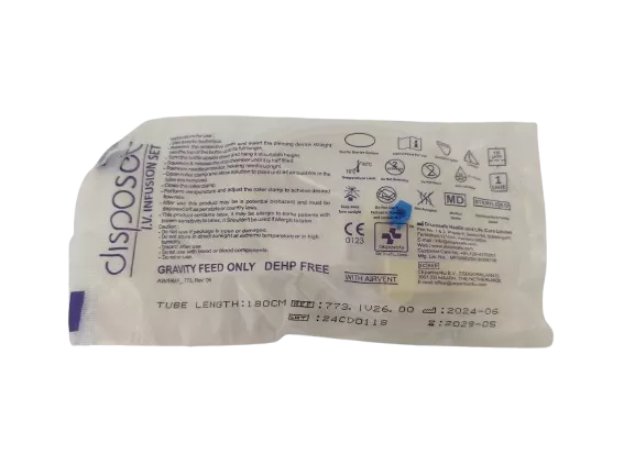 Infúziós szerelék Disposet 180 cm (25 db/csomag)
