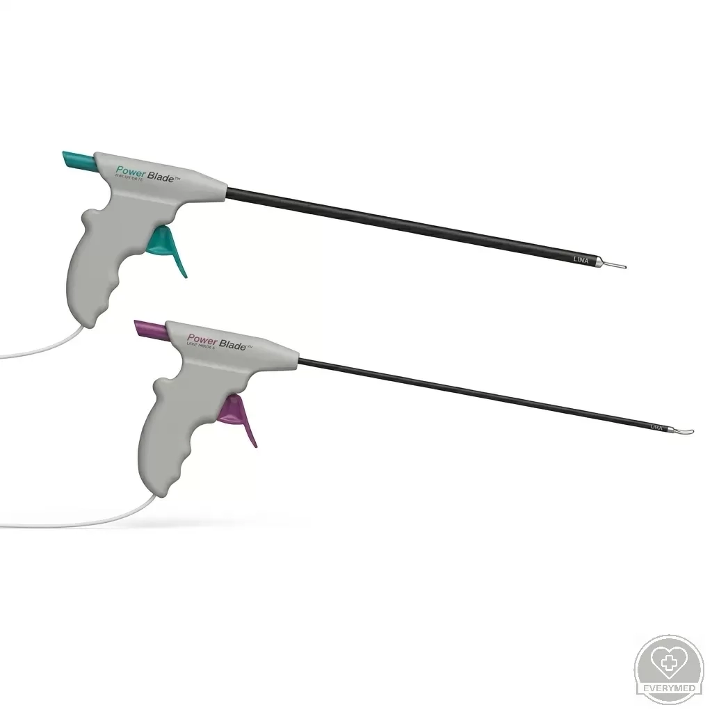 Laparaszkópos bipoláris vágó koaguláló PowerBlade - hajlított pofa (bipolar male, storz) 5 mm x 330 mm