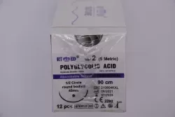 Polyglycolic Acid 2 90cm 1/2 45mm körtű