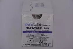 Polyglycolic Acid 3/0 90cm 1/2 22mm körtű