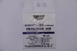 Polyglycolic Acid 3/0 90cm 3/8 30mm fordított vágótű