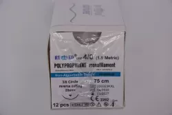 Polypropylene 4/0 75cm 3/8 20mm fordított vágótű