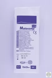 Matocomp mull-lap 16R hajtogatott 7,5 cm x 7,5 cm (100 db/csomag, 10 csomag/karton)