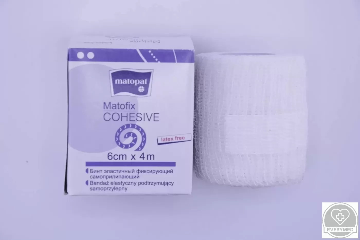 Matofix cohesive öntapadós kötésrögzítő 6 cm x 4 m (80 db/karton)