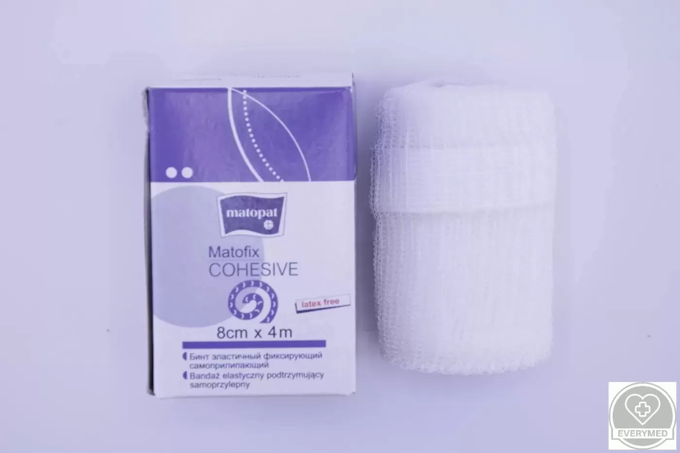 Matofix cohesive öntapadós kötésrögzítő 8 cm x 4 m (60 db/karton)