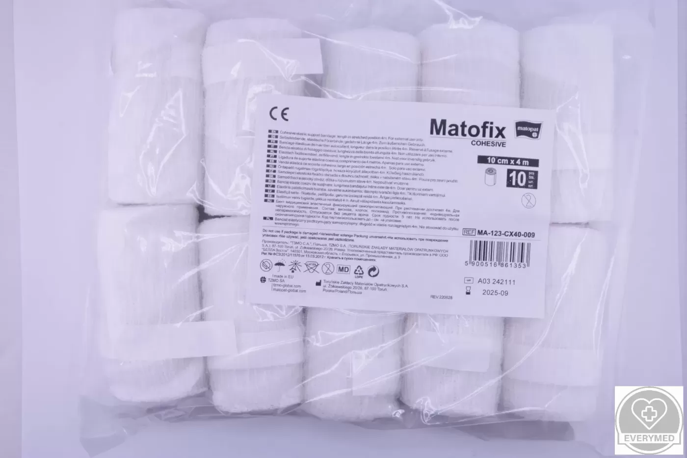 Matofix cohesive öntapadós kötésrögzítő 10 cm x 4 m (10 db/csomag)