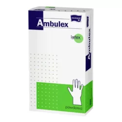 Ambulex latex púderes kesztyű  L (100 db/csomag, 10 csomag/karton)