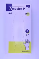 Ambulex latex púdermentes vizsgáló kesztyű S (100 db/csomag, 10 csomag/karton)