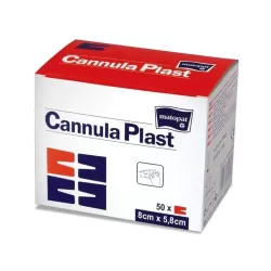 Cannula Plast Kanülrögzítő Nem Szőtt 5,8 cm x 8 cm (50 db/csomag, 45 csomag/karton)