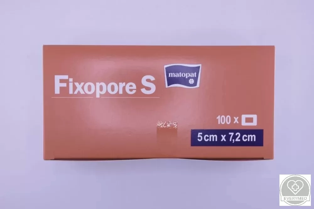 Fixpopore S szigetkötszer nem szőtt 5 cm x 7,2 cm (100 db/csomag)