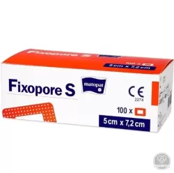 Fixpore S szigetkötszer nem szőtt 5 cm x 7,2 cm (100 db/csomag)