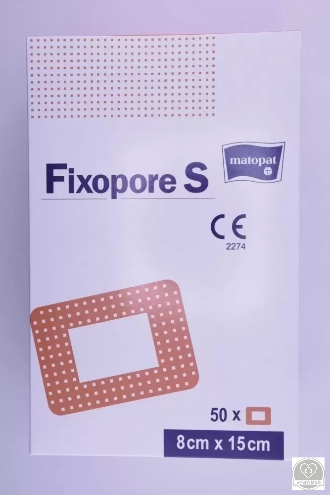 Fixopore S szigetkötszer nem szőtt 8 cm x 15 cm (50 db/csomag)