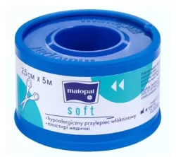 Matopat Soft Nem Szőtt Ragtapasz  2,5 cm x 5 m