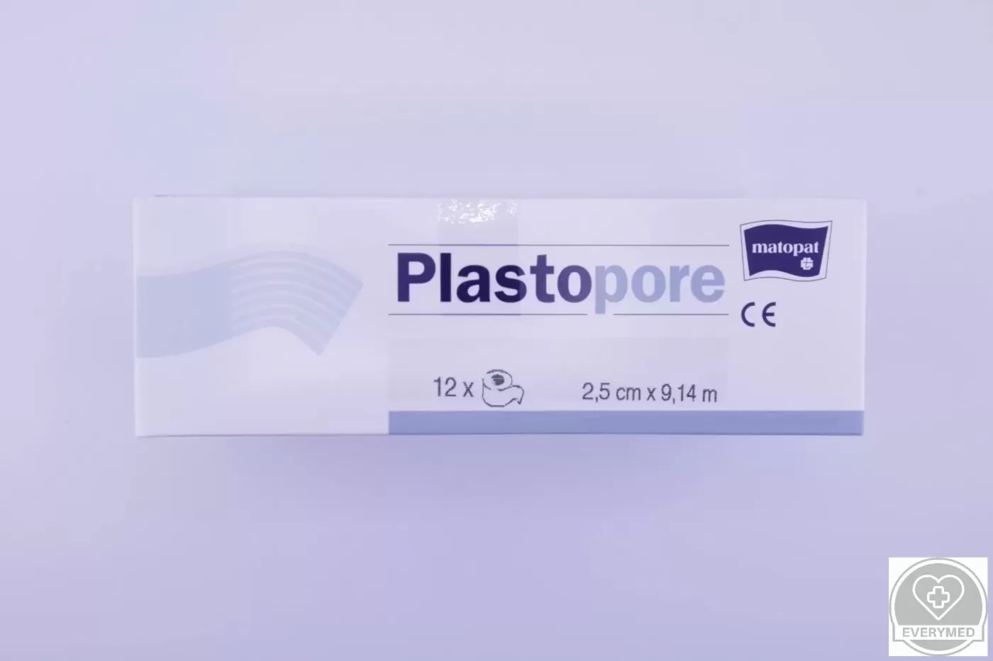 Plastopore nem szőtt ragtapasz 2,5 cm x 9,14 m (12 db/csomag)