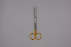 TC Standard olló aranyozott, tompa/tompa, hajlított 14,5 cm