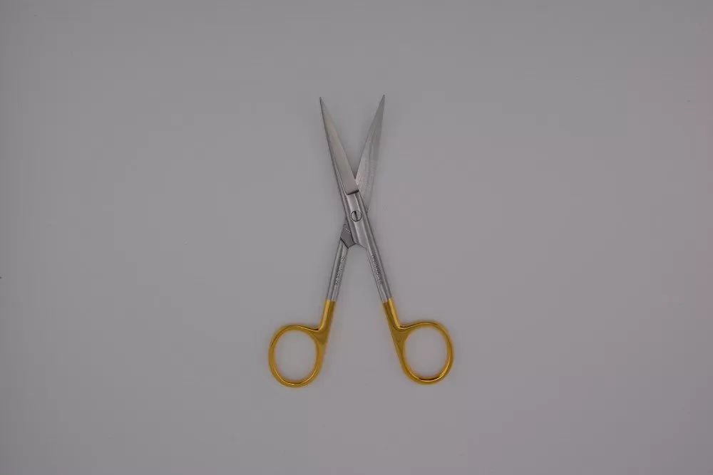 Tc Standard olló, hegyes/hegyes, hajlított 14 cm
