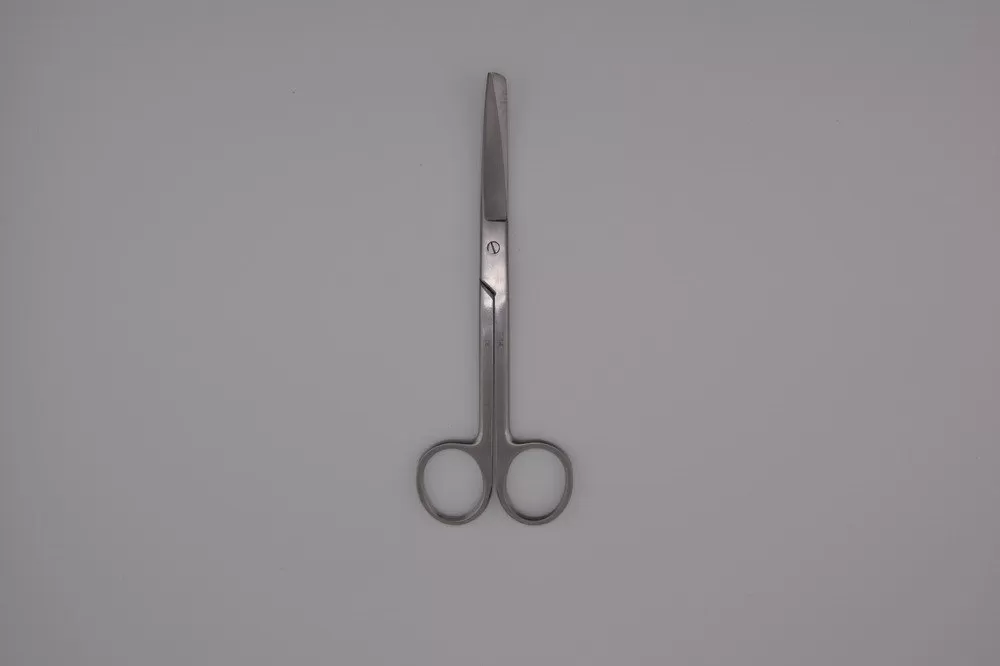 Deaver olló hegyes/tompa, hajlított 14 cm