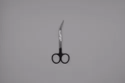 Iris angular super cut olló fekete, hegyes/hegyes, hajlított 11,5 cm