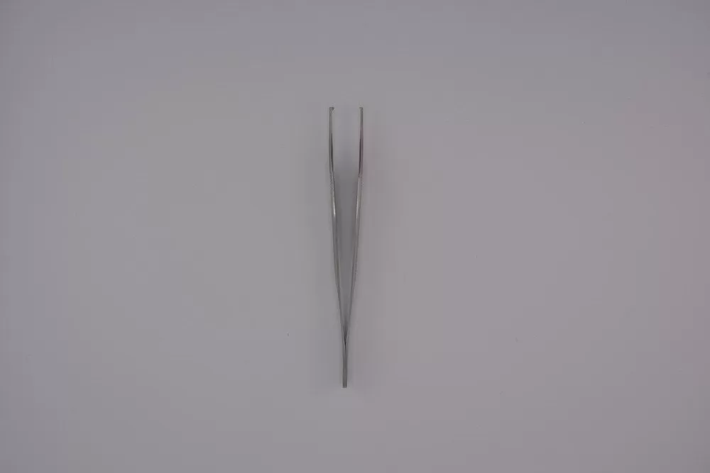 Micro Adson csipesz, 1x2 fogú, egyenes 12 cm, csúcs 1,0 mm