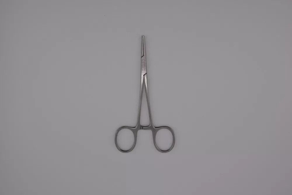 Halsted mosquito fogó, 1x2 fogú, egyenes 12,5 cm