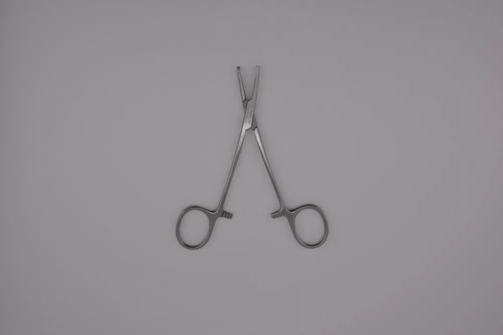 Halsted mosquito fogó, 1x2 fogú, egyenes 12,5 cm