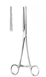 Kocher-Ochner fogó, 1x2 fogú egyenes 20 cm