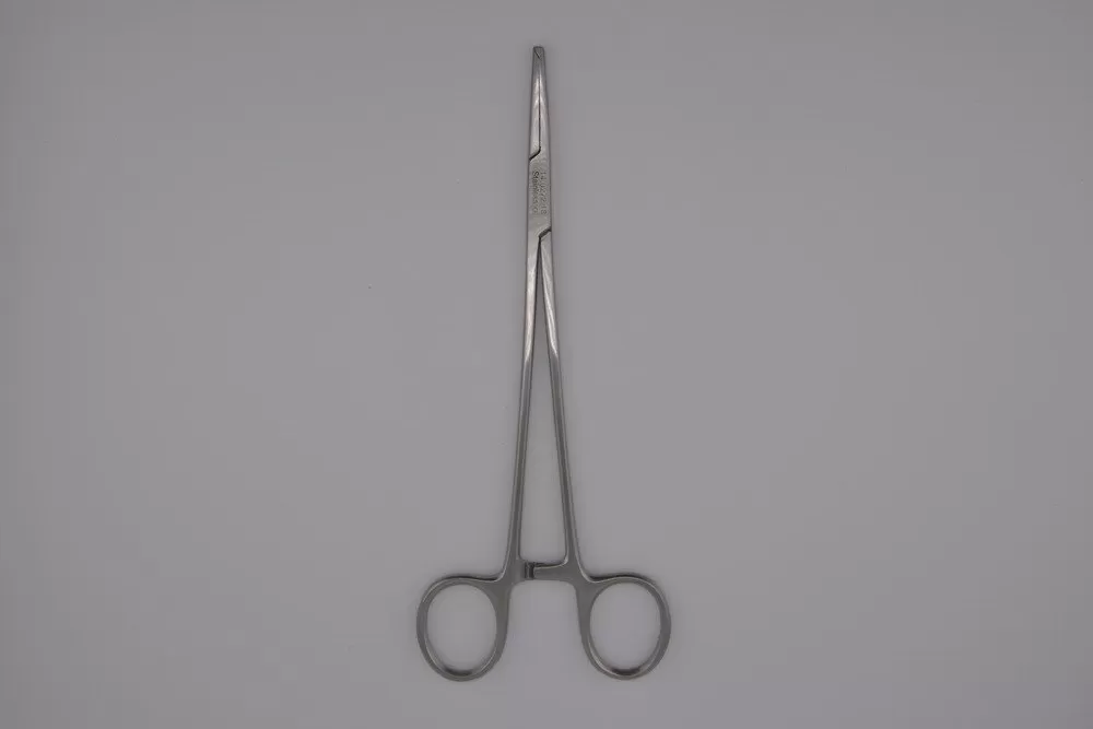 Adson Kocher fogó, 1x2 fogú, egyenes 18,5 cm