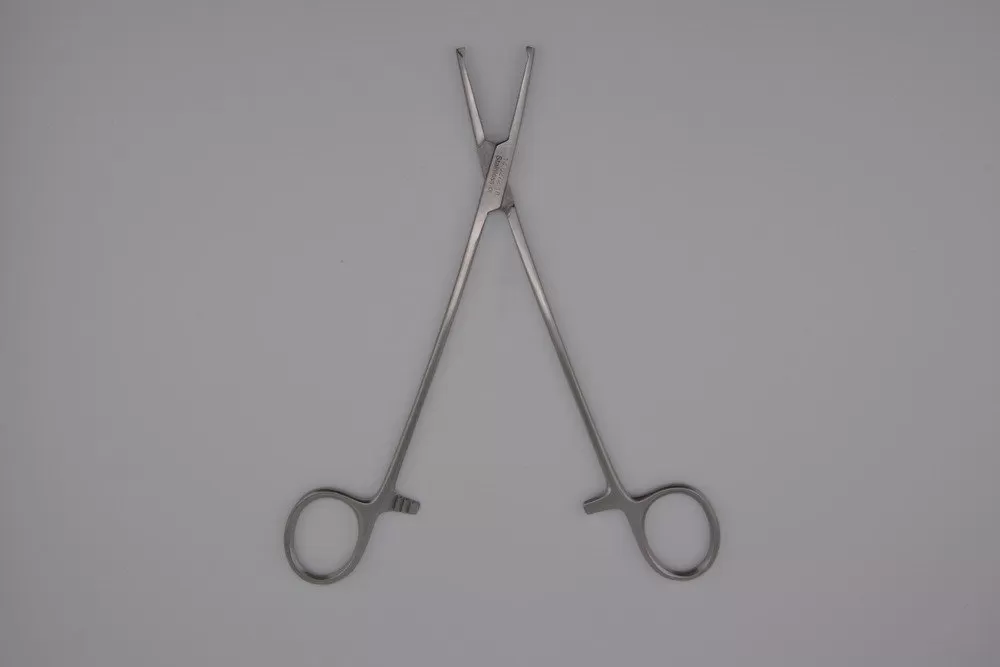Adson Kocher fogó, 1x2 fogú, egyenes 18,5 cm