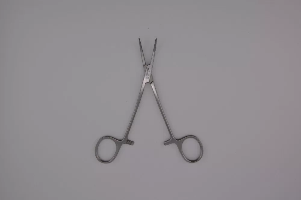 Baby mixter fogó, hajlított 14 cm