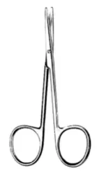 Baby Mentzembaum olló tompa/tompa, egyenes 11,5 cm