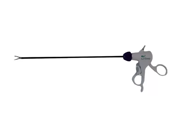 Egyszerhasználatos Laparoszkópos Claw (patkány )megragadó fogó monopoláris csatlakozóval, racsnis markolattal 5 mm x 330 mm