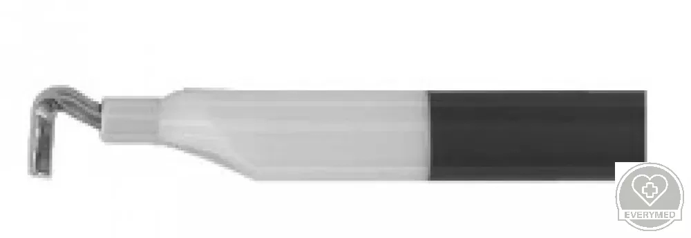 Laparoszkópos monopoláris hook elektróda, szívó-öblítő markolat nélkül, 5 mm x 330 mm
