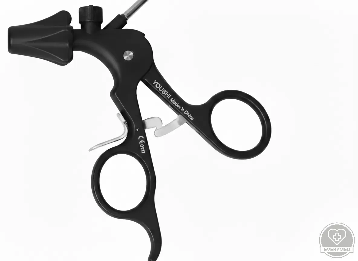 Laparoszkópos 5 mm eszköz, racsnis markolat, monopoláris csatlakozóval