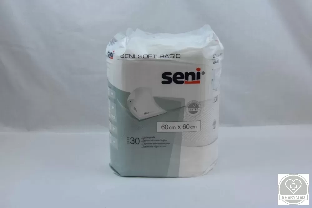 Seni soft basic betegalátét 60 cm x 60 cm (30 db/csomag, 12 csomag/karton)