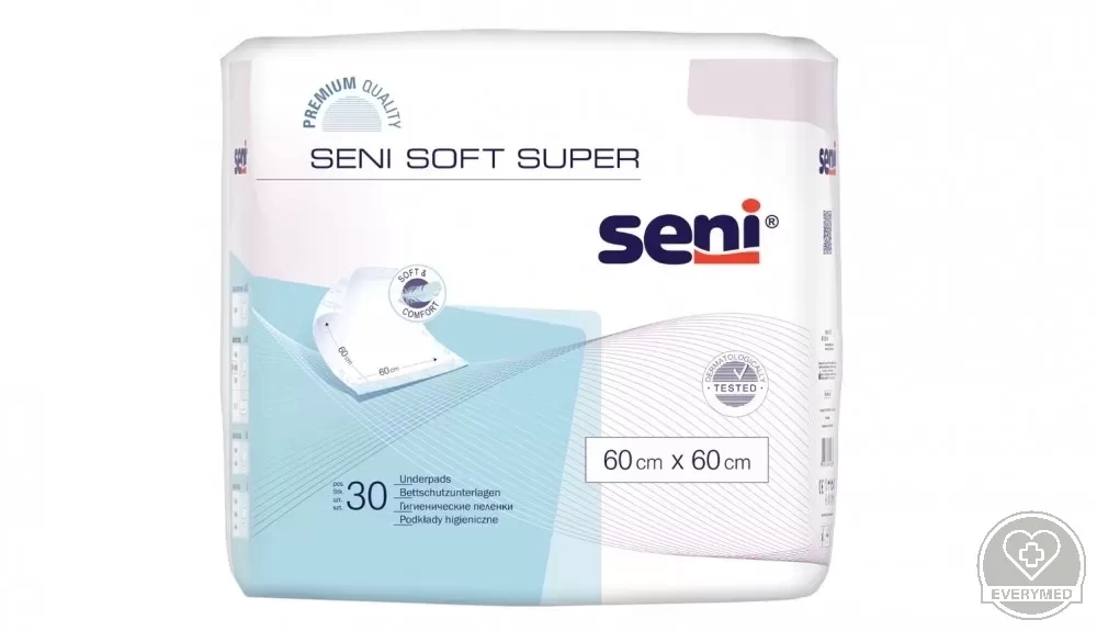 Seni soft basic betegalátét 60 cm x 60 cm (30 db/csomag, 12 csomag/karton)