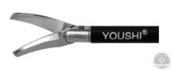 Laparoszkópos olló, tompa/tompa, ívelt, 16 mm pofa, 5 mm x 330 mm, Teljes szett
