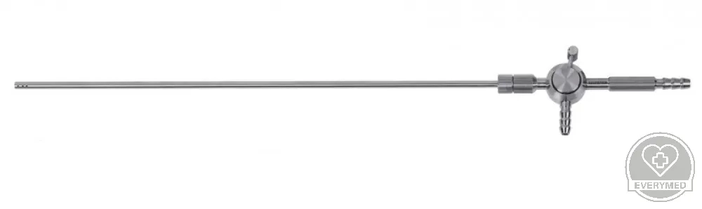 Laparoszkópos szívó-öblítő, hajtókaros markolat, 5 mm x 330 mm