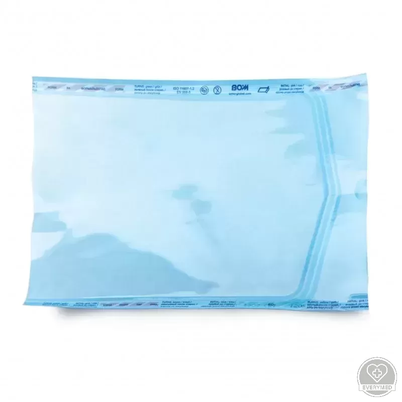 Bom Papír-Fólia Lapos Tasak 75 mm x 200 mm (100 db/csomag, 20 csomag/karton)