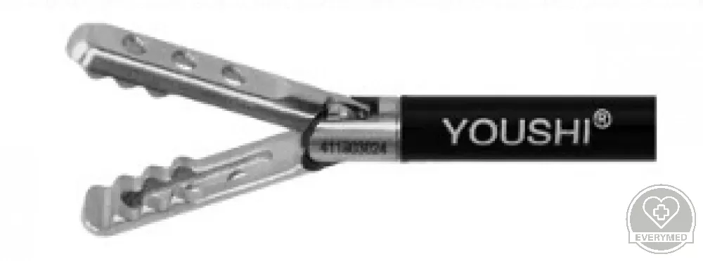 Laparoszkópos triporate fogó, 19 mm pofa, 5 mm x 330 mm, teljes szett
