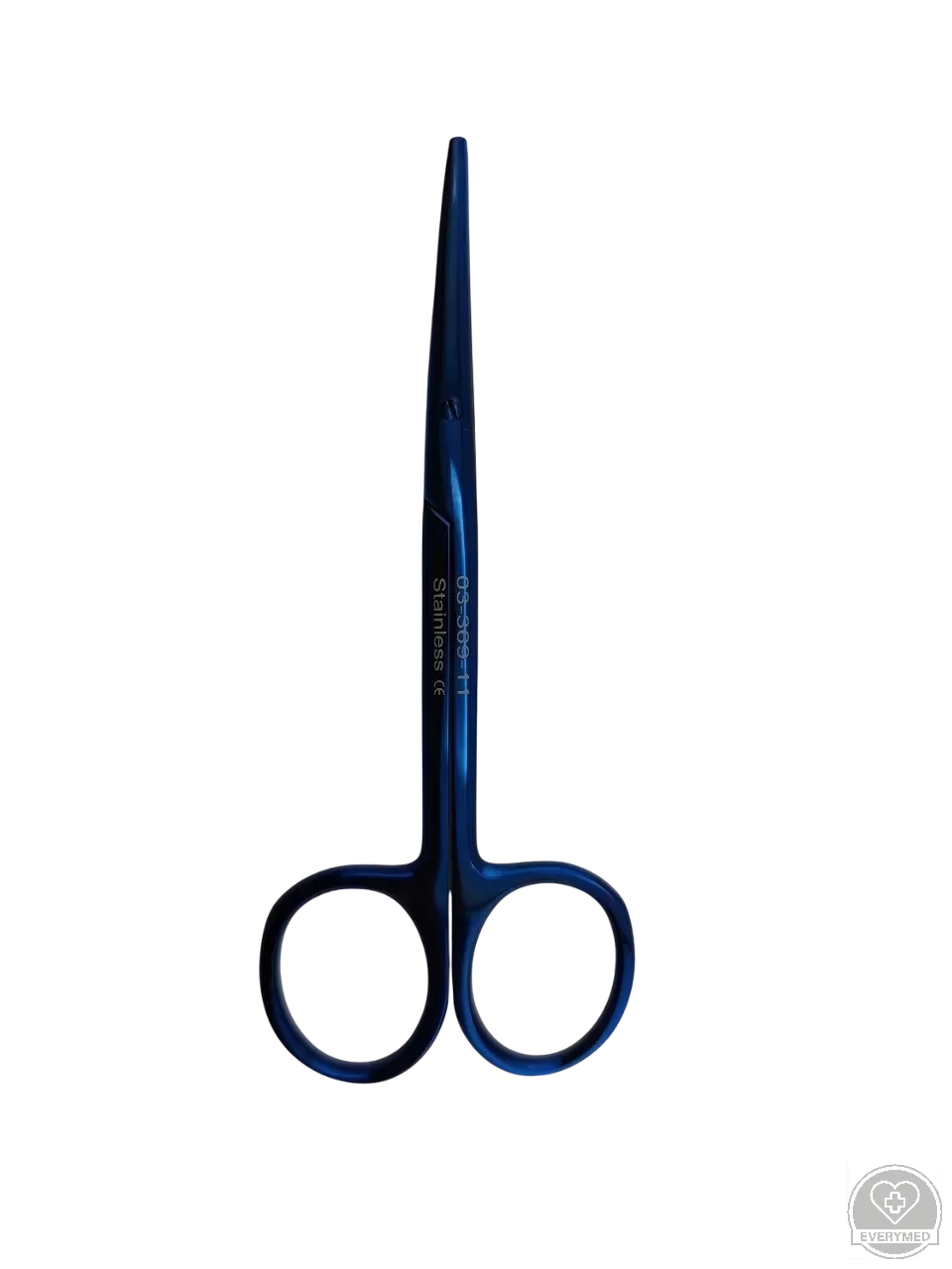 TC Strabismus olló, tompa/tompa, hajlított 11 cm