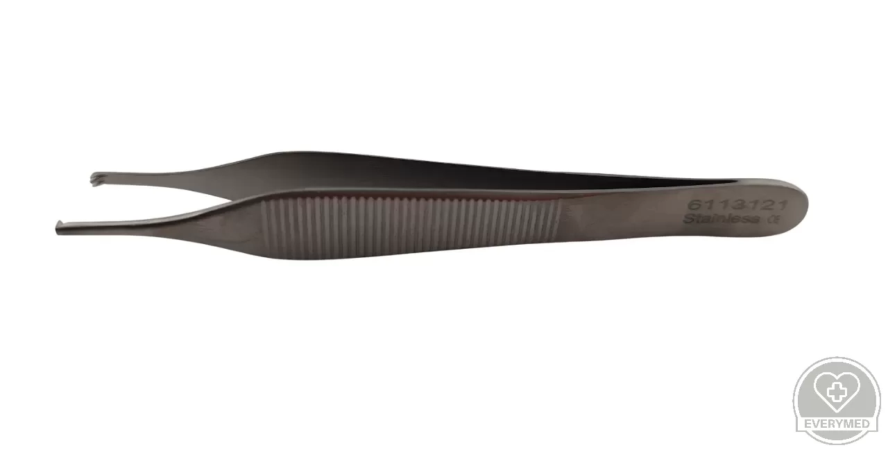 Adson csipesz 2x3 fogú, egyenes 12 cm