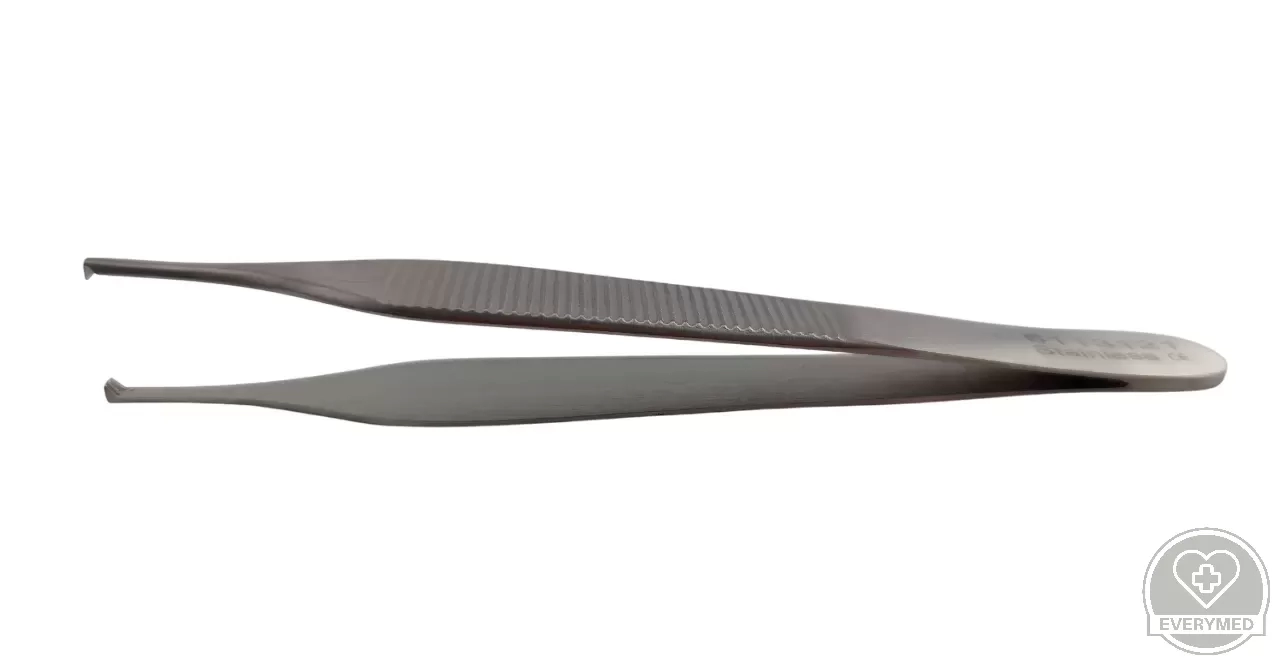 Adson csipesz 2x3 fogú, egyenes 12 cm