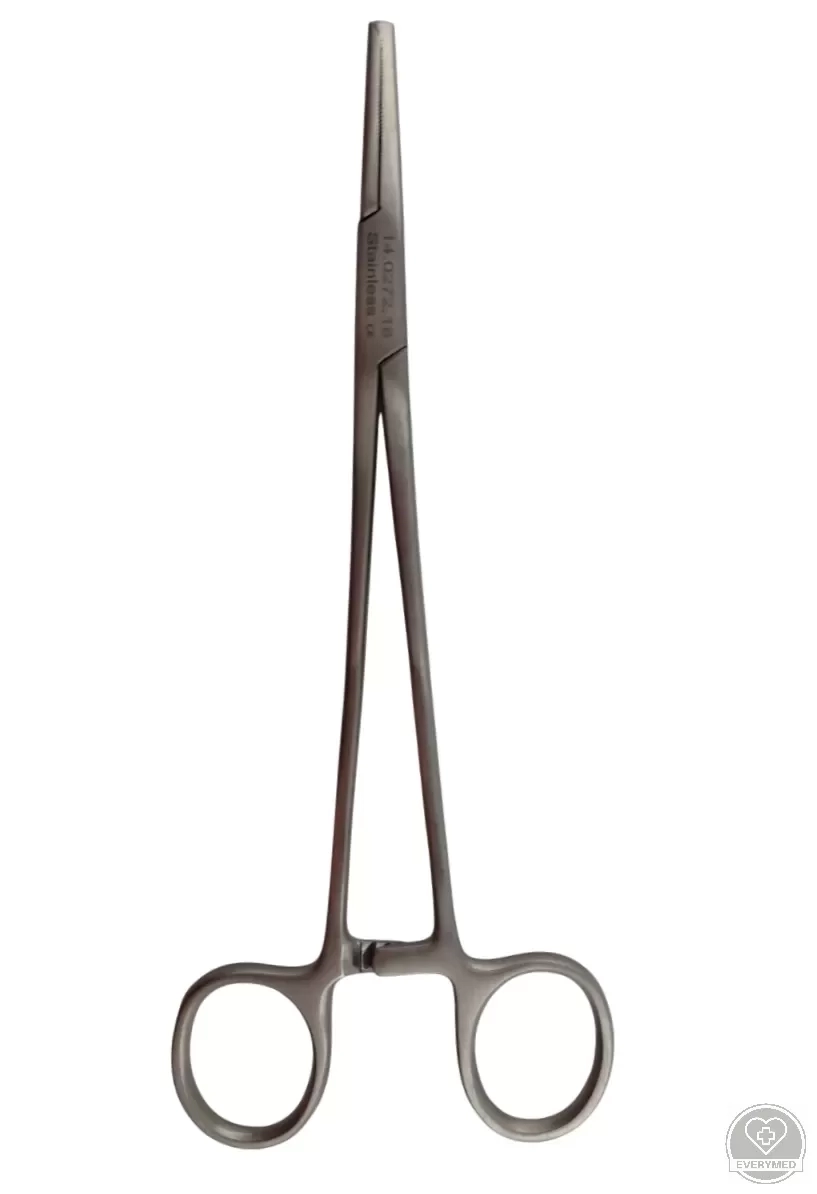 Adson Kocher fogó, 1x2 fogú, egyenes 18,5 cm