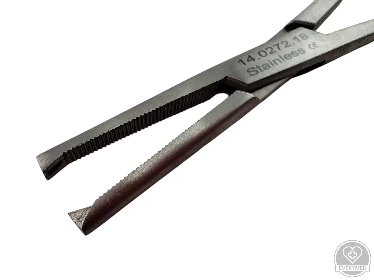 Adson Kocher fogó, 1x2 fogú, egyenes 18,5 cm